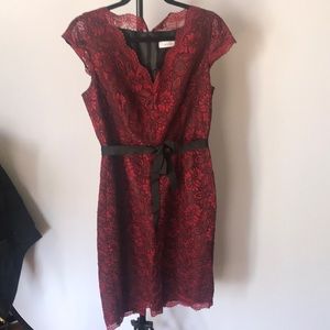 Lace Red Dress